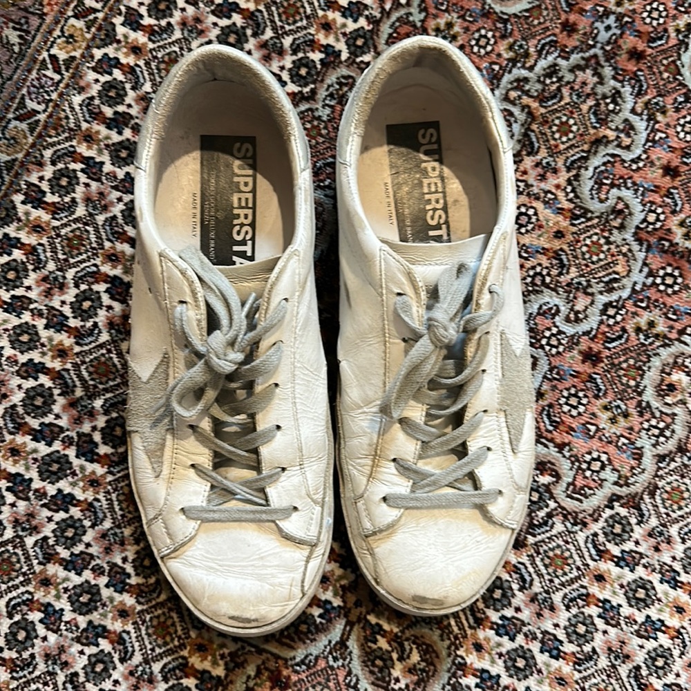 Golden Goose Super-Star Sneakers. Good condition. Size 9.5.